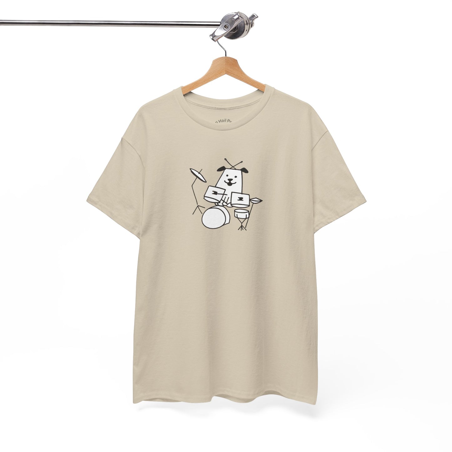 Doggie Drummer Unisex Heavy Cotton Tee