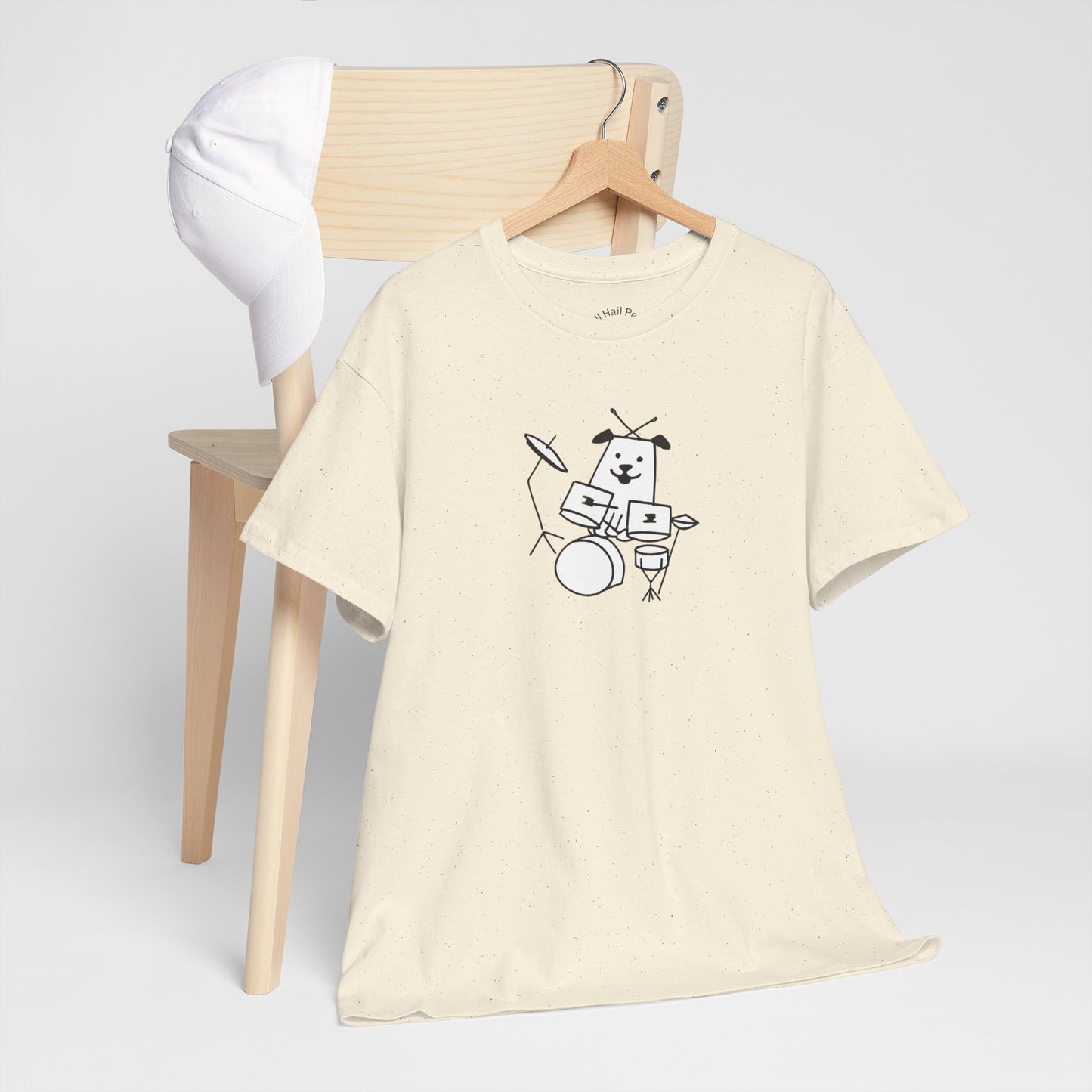 Doggie Drummer Unisex Heavy Cotton Tee