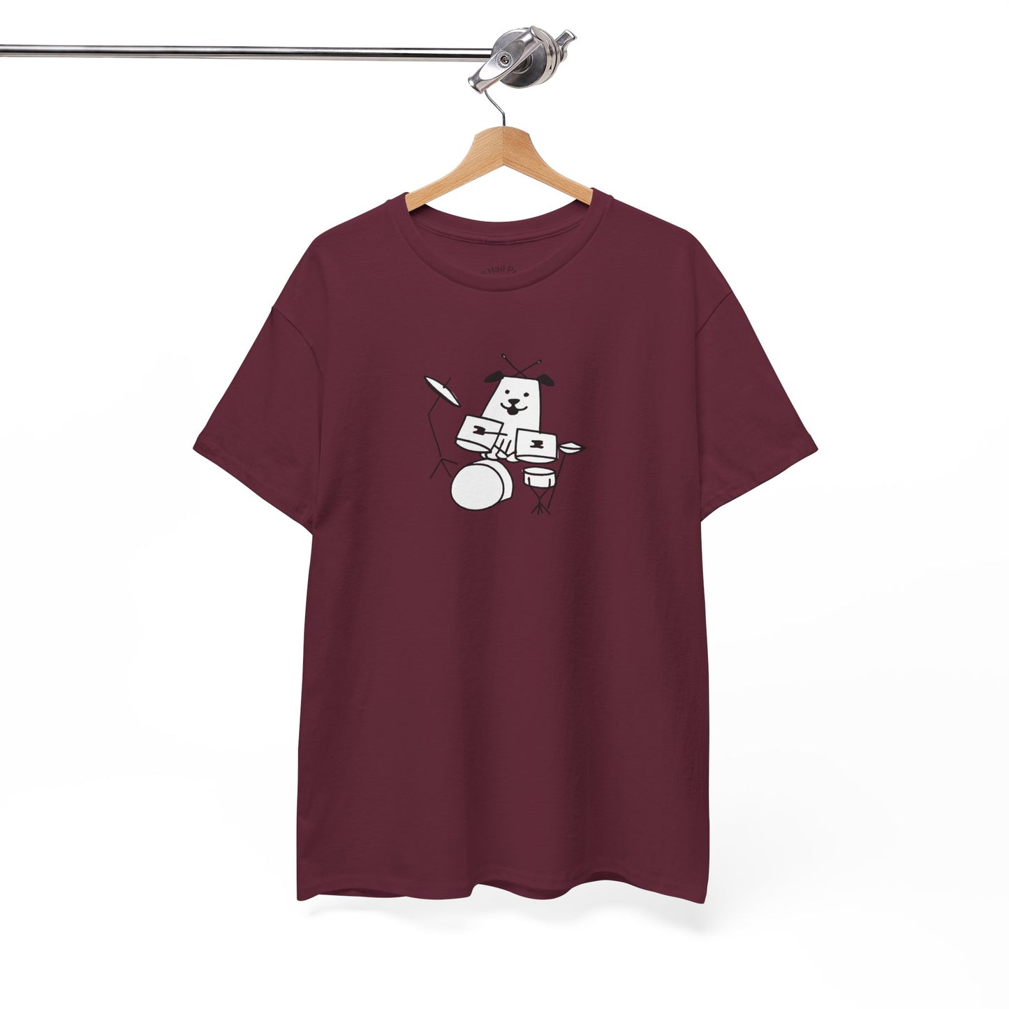 Doggie Drummer Unisex Heavy Cotton Tee