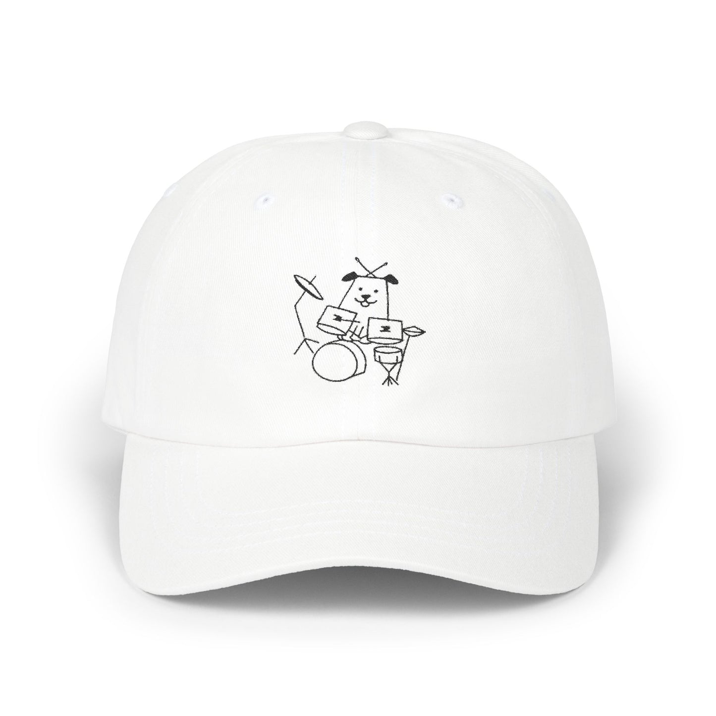 Embroidered Dog Drummer Hat