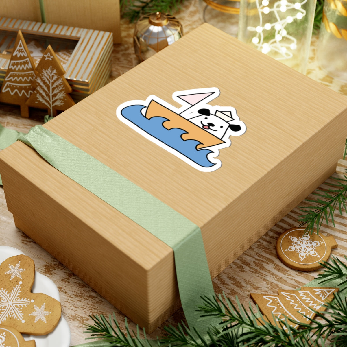 Boat Dog Sticker