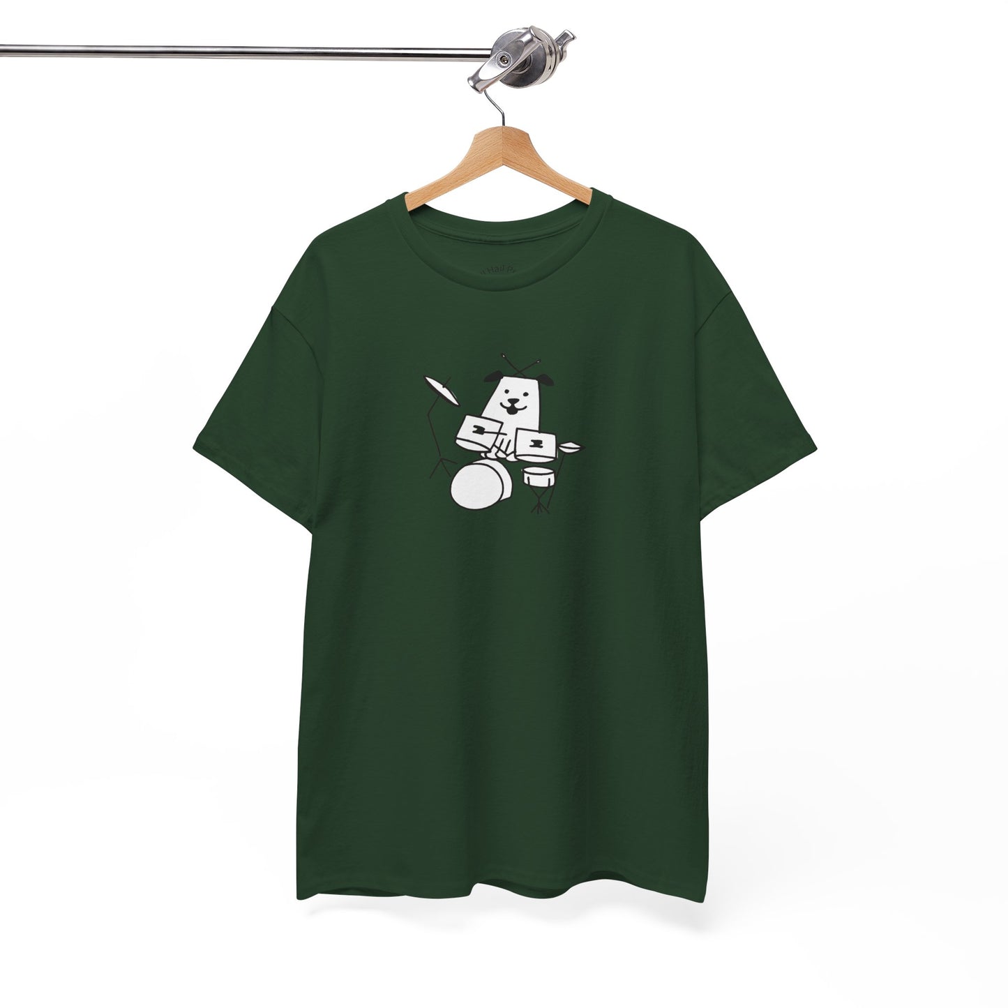 Doggie Drummer Unisex Heavy Cotton Tee