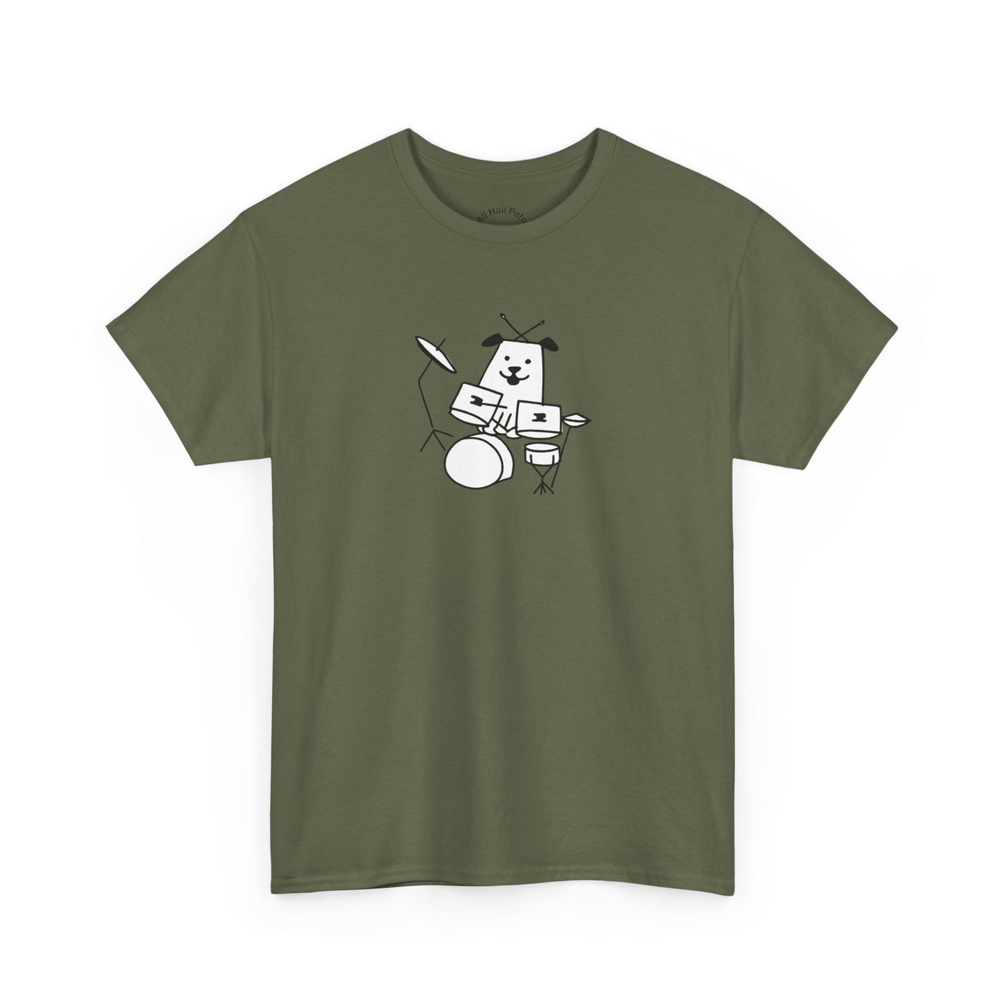 Doggie Drummer Unisex Heavy Cotton Tee