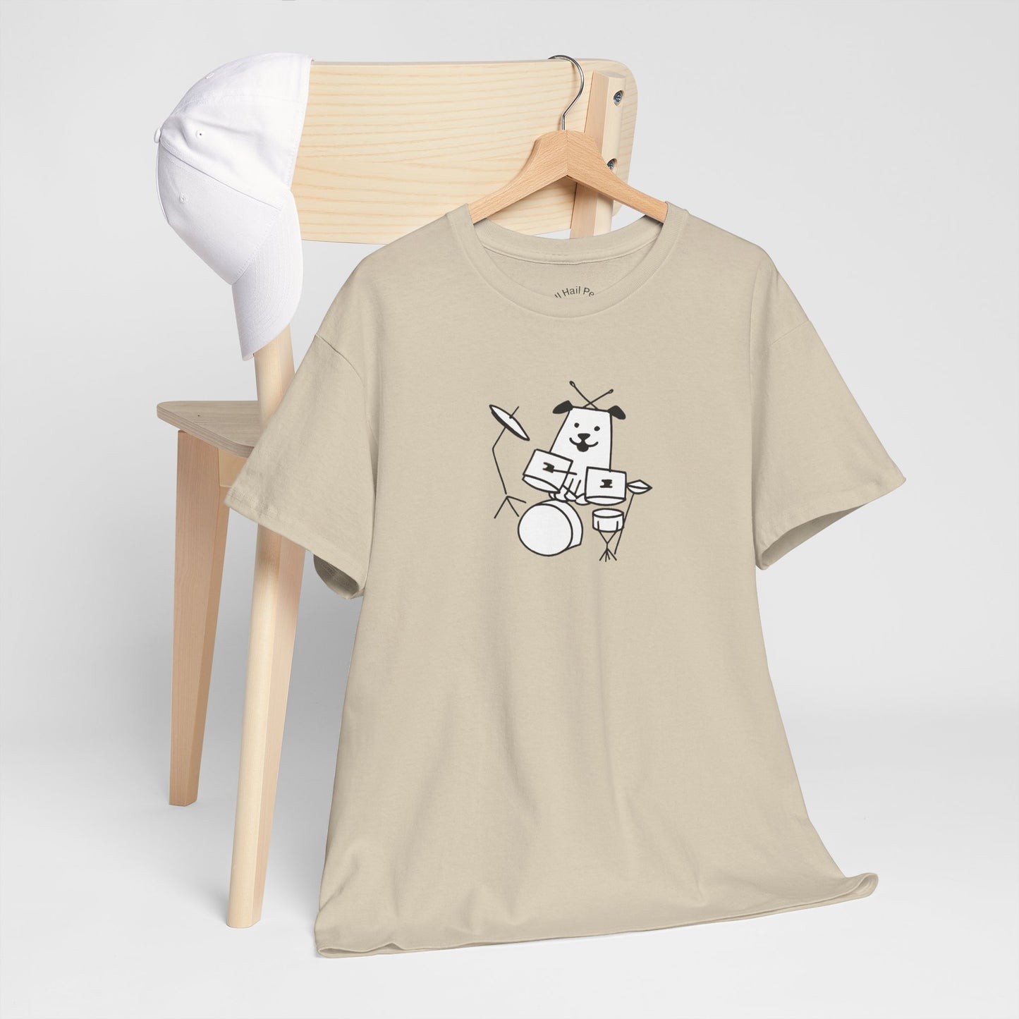 Doggie Drummer Unisex Heavy Cotton Tee