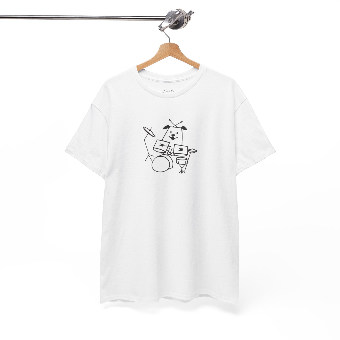 Doggie Drummer Unisex Heavy Cotton Tee