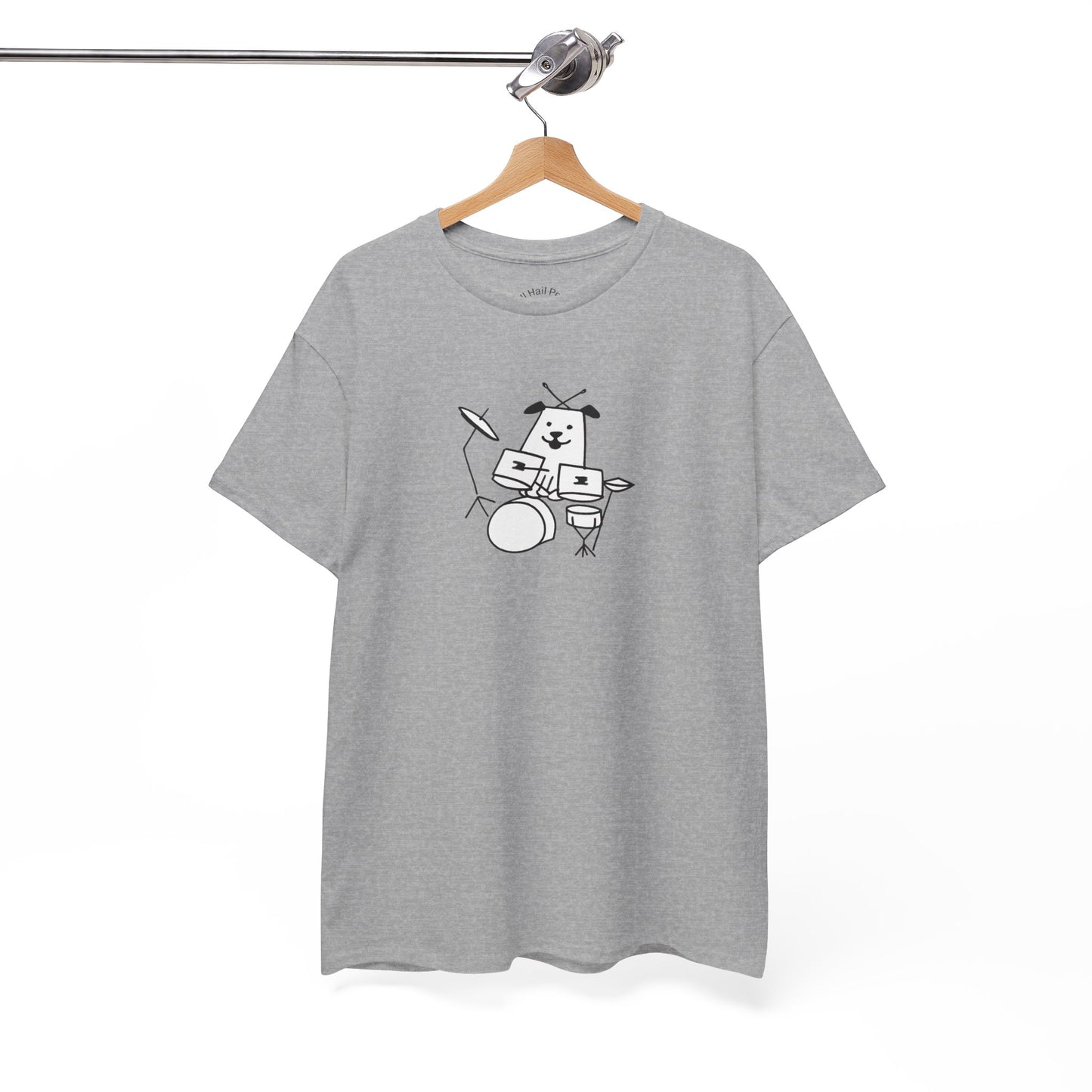 Doggie Drummer Unisex Heavy Cotton Tee