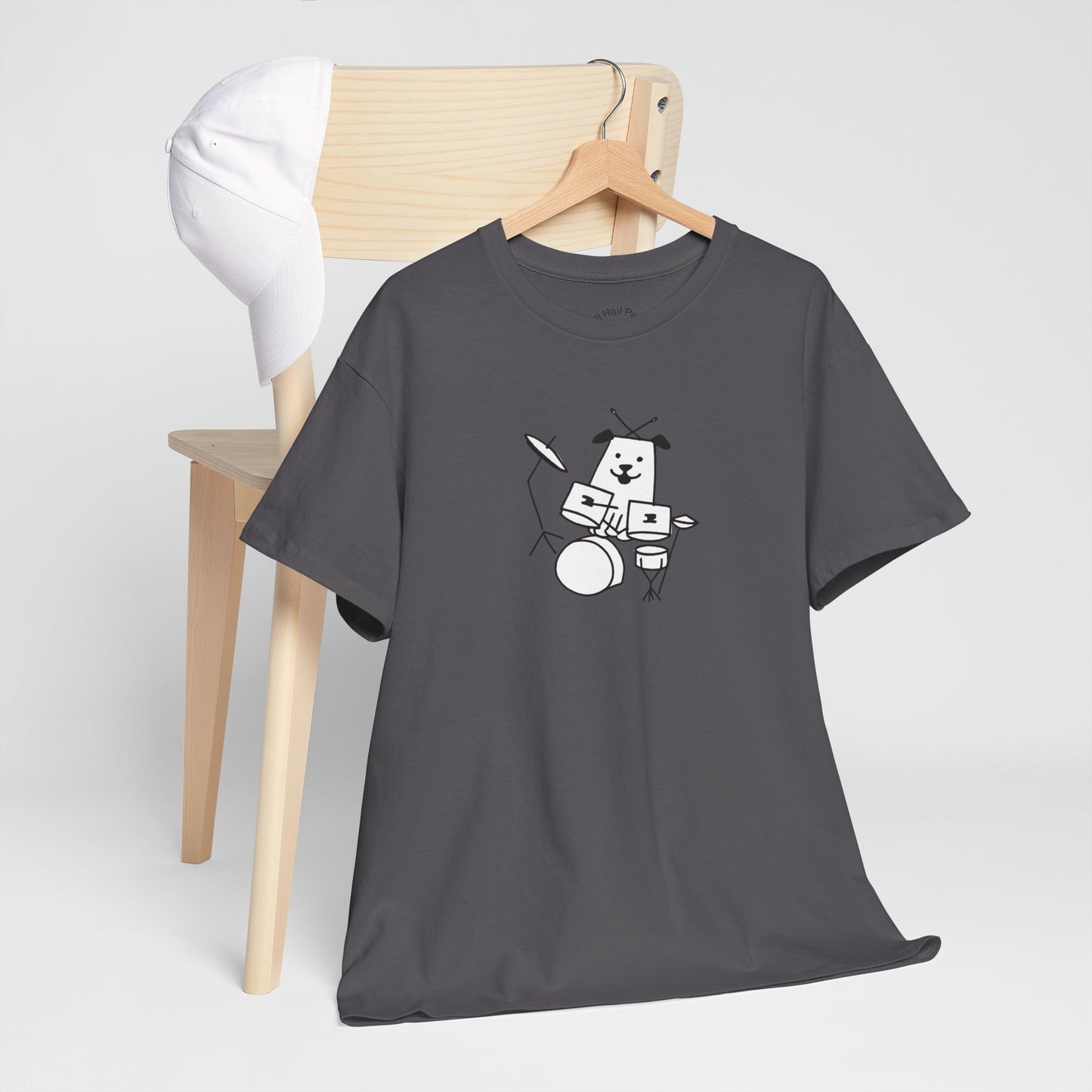 Doggie Drummer Unisex Heavy Cotton Tee
