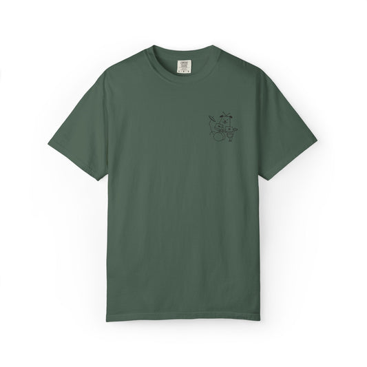 Dog Drummer Embroidered Tee