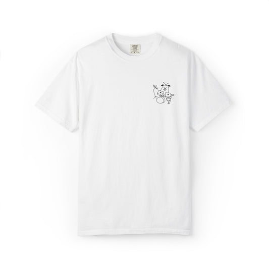 Dog Drummer Embroidered Tee