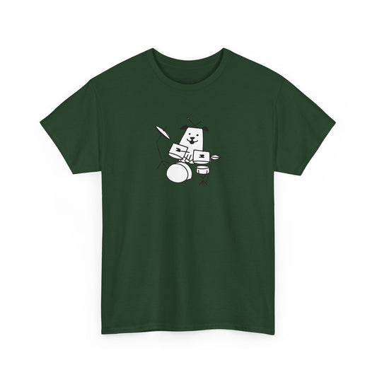 Doggie Drummer Unisex Heavy Cotton Tee