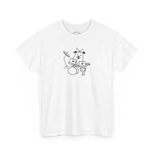 Doggie Drummer Unisex Heavy Cotton Tee