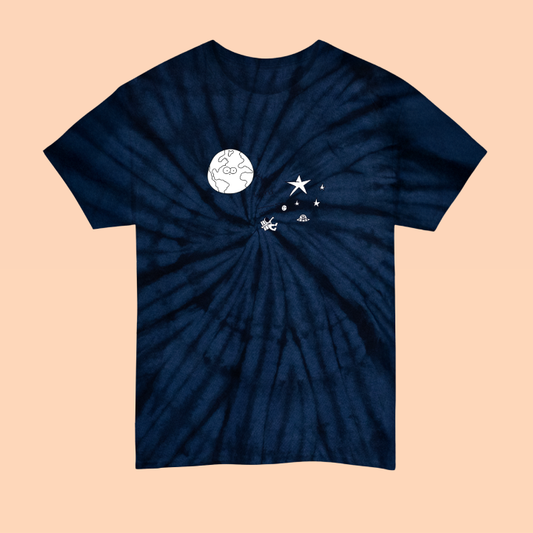 Tie Dye Space Fellas T Shirt