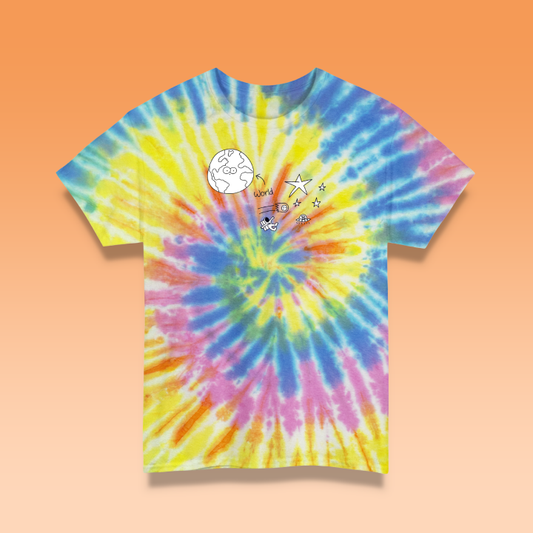 Tie Dye Space Fellas T Shirt