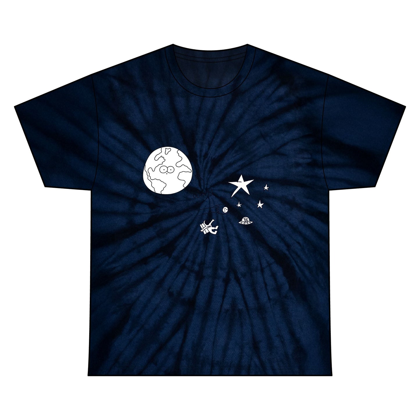 Tie Dye Space Fellas T Shirt