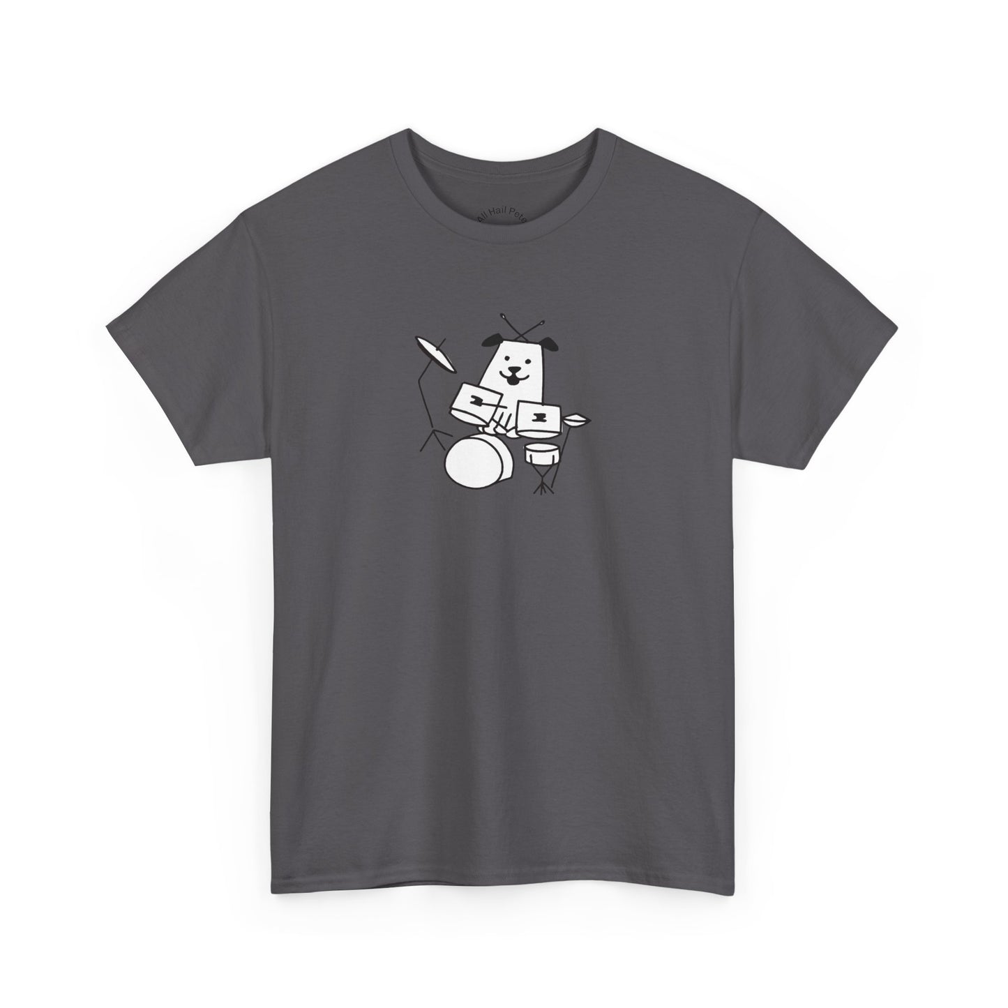Doggie Drummer Unisex Heavy Cotton Tee